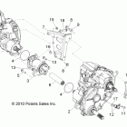 R10VH76 ALL OPTIONS/VY76AZ RANGER RZR 800 EFI Drive train, gearcase, carrier mounting (built 5 /...