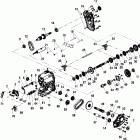 C11RB42AA/C11RD50AA/AB/C11RF50AA UTV 2X4/4X4/6X6 Gearcase (4x4)