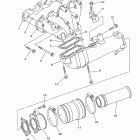 WAVE RUNNER FX CRUISER HO- FY1800AJ Выхлопная система 1