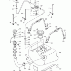 VX1100CH/VX1100H Топливный бак