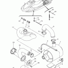 VX1100CH/VX1100H Выхлопная система 3