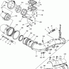 FX CRUISER-FX1000-E/FX1000A-E Выхлопная система 1