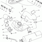 GP800A-D E/GP800A-D/GP800A-D J Выхлопная система 2