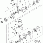 GP800A-D E/GP800A-D/GP800A-D J Коленчатый вал и Поршень