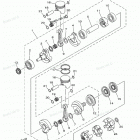 XLT800 - XA800AC Коленчатый вал и Поршень
