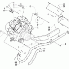 500 TRV Auto Двигатель и глушитель