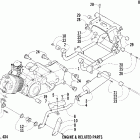 250 Вариатор и опора двигателя