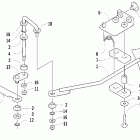 300 Front drive shift linkage assembly (4x4)
