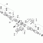 400 4x4 Auto Rear axle assembly