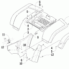 500 TRV Auto Задняя панель кузова