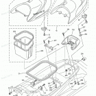 WAVERUNNER XLT1200 - XA1200AA Seat. Under Locker