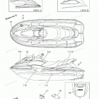 WAVERUNNER XLT1200 - XA1200AA Наклейки