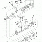 XL700 - XL700A Коленчатый вал и Поршень