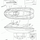 WAVERUNNER XLT1200 - XA1200AA Наклейки предупреждения