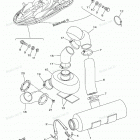 WAVERUNNER XLT1200 - XA1200AA Выхлопная система 3