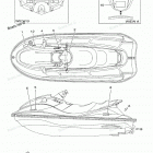 WAVERUNNER (Metallic Marine Silver) - XL800Y Наклейки предупреждения