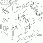 WAVE RUNNER GP800 - GP800X Выхлопная система 2
