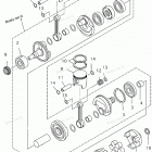 WAVE RUNNER GP760 - GP760X Коленчатый вал и Поршень