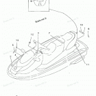 WAVE RUNNER XL1200 - XL1200W Наклейки предупреждения