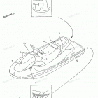 WAVE RUNNER GP1200 - GP1200W Наклейки предупреждения