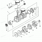 WAVE RAIDER 760 - RA760U Коленвал,поршни