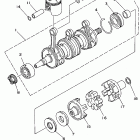 Wave Raider 1100 Коленчатый вал и Поршень