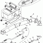 WAVE RUNNER III GP-WRA700T Выхлопная система 2