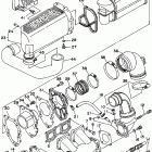 WAVE RUNNER VXR-WRB 650 Выхлопная система 1