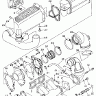 WAVE RUNNER VXR-WRB 650 Выхлопная система 1