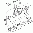 WAVE RUNNER PRO VXR-WRB700S Коленчатый вал и Поршень