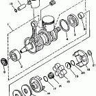 WAVE RUNNER III - WRA650RA Коленчатый вал и Поршень