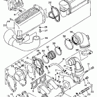 WAVE RUNNER PRO VXR - WRB700R Выхлопная система 1