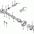 400-500 cc Speedometer drive assembly (4x4)