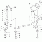 250-300 Front drive shift linkage assembly (300 4x4)