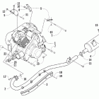 375 Двигатель и глушитель