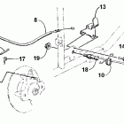 250-300 Mechanical foot brake assembly