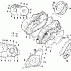 500 Auto Clutch / magneto cover assembly