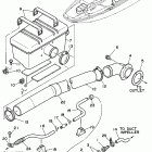 Wave Runner III-WR650Q Выхлопная система 2