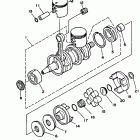 Wave Runner III Коленчатый вал и Поршень