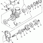 Wave Runner 500 Коленчатый вал и Поршень