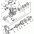 Wave Runner 500 Коленчатый вал и Поршень