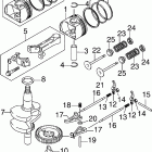 J2R4SUC Коленчатый вал, поршни, распределительный вал