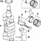 J60PL4SDM Коленчатый вал , поршни