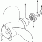 BJ50PL4SDR Винт гребной