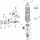J150GLSDE Коленчатый вал , поршни
