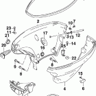 J10RL4SOA Нижний кожух двигателя