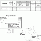 J10RLSOS Propellers & hardware