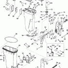 J40PLSOC Exhaust housing   /   stern bracket