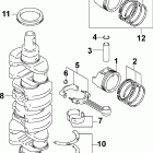 J115PL4SRC Коленчатый вал , поршни