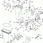 J50PLSTD Exhaust housing  /  stern bracket